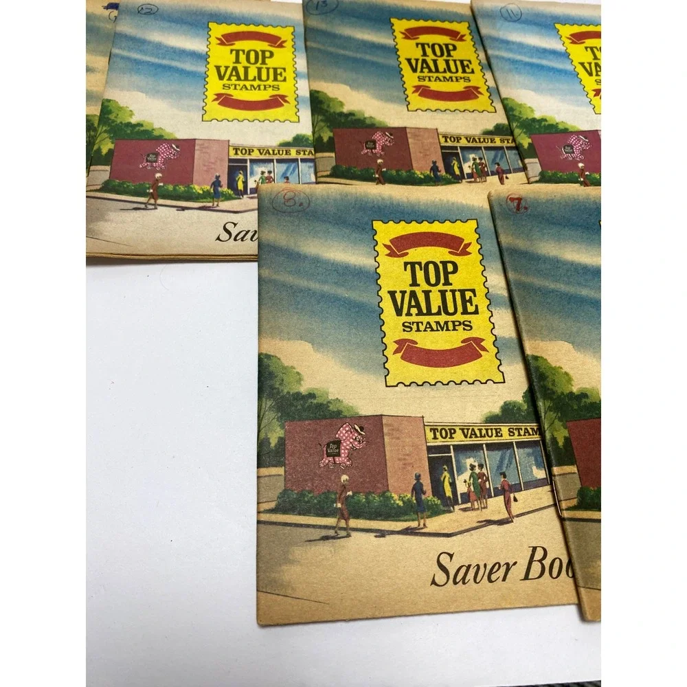 Vintage Top Value Stamps Saver Books‎ Lot of 15 Collectible Ephemera